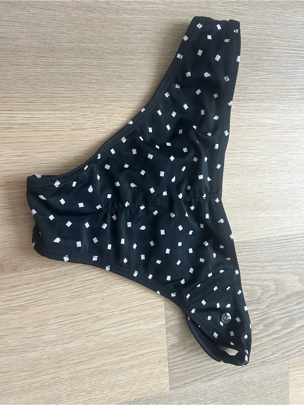 Volcom Black and White Square Print Bikini Bottom - Picture 2 of 2